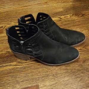 Vince Camuto Black Cut Out Booties